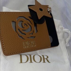 Dior Prestige Tan and Black Card Holder